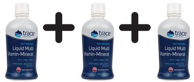 3 x Liquid Multi Vitamin-Mineral, Berry -887 ml.