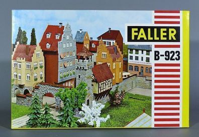Faller AMS H0 B-923 Stadttor Mauer Häuser Stadtmauer Altstadt 50er/60er Jahre NEU OVP
