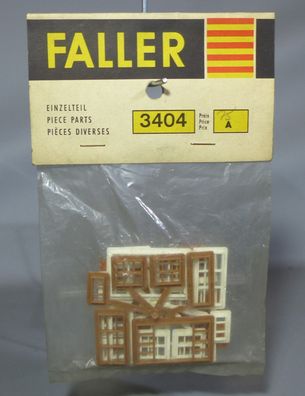 Faller H0 3404 Einzelteilsortiment Einzelteilpackung Fenster Türen 50er/60er OVP