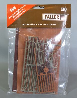 Faller H0 596 Plastik-Dachplatten-Set Römerpfanne & Biberschwanz NEU OVP