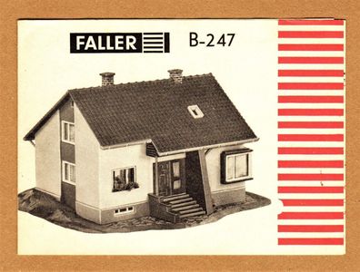 Faller H0 Anleitung Bauanleitung Instruction B-247 Modernes Wohnhaus