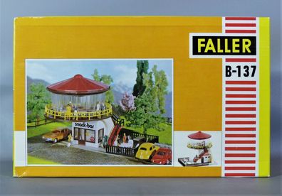 Faller H0 B-137 Rundcafe Snack-Bar Rondell Cafe Bar 60er/70er Jahre NEU OVP