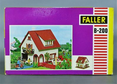 Faller H0 B-200 Wohnhaus Siedlerhaus mit Balkon Haus 60er/70er Jahre OVP NEU