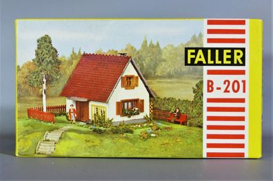 Faller H0 B-201 Siedlungshaus Siedlerhaus Wohnhaus 50er/60er Jahre NEU OVP