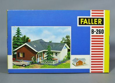 Faller H0 B-260 Winkelbungalow Siedlungshaus Haus Wohnhaus 60er/70er Jahre NEU OVP