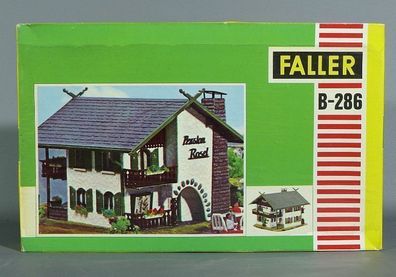 Faller H0 B-286 Pension Rosel Ferienpension Berghaus Challet 60er/70er Jahre NEU OVP