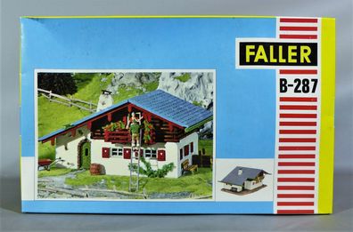 Faller H0 B-287 Berg Haus Alpenhaus Berghaus Berghof Chalet 60er/70er Jahre NEU OVP