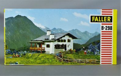 Faller H0 B-298 Berghaus Pontresina Challet Berghof Alpenhaus 60er Jahre NEU OVP