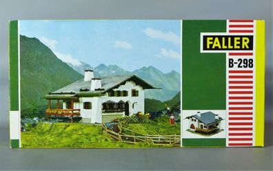 Faller H0 B-298 Berghaus Pontresina Challet Berghof Alpenhaus 70er Jahre NEU OVP