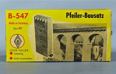 Faller H0 B-547 Brückenpfeiler 12cm hoch Pfeiler Bausatz frühe 50er/60er Jahr NEU OVP