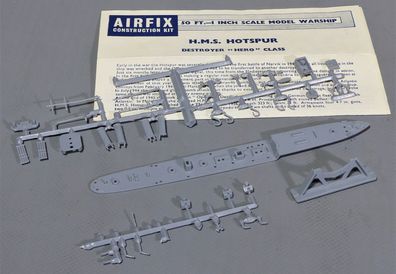 Airfix 1:600 F5S H.M.S. Destroyer Hotspur Hero Class Diverse Teile und Anleitung