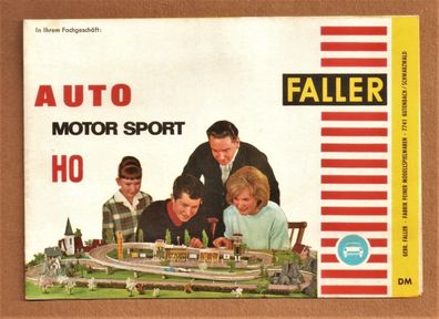 Faller AMS H0 Werbeblatt Faltblatt Bausatz-Beilage DIN A5 DM Werbung Reklame Slot-Car