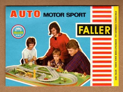 Faller AMS H0 Werbeblatt Faltblatt Bausatz-Beilage DIN A5 Werbung Reklame Slot-Car