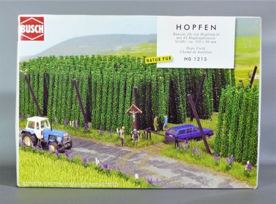 Busch H0 1215 Hopfen Acker Feld Hopfenfeld Hopfenernte ca.13,4 x 10 cm NEU OVP