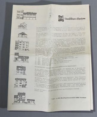 Busch Stadtbau-System N Katalog Broschüre Anleitung Info-Heft Programm Übersicht