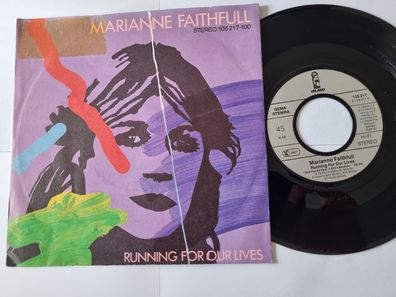 Marianne Faithfull - Running for our lives 7'' Vinyl Germany