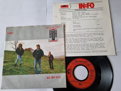 Barclay James Harvest - Panic 7'' Vinyl Germany WITH PROMO FACTS