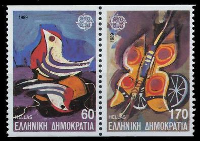 Griechenland 1989 Nr 1721C-1722C postfrisch WAAGR PAAR X5CEE22