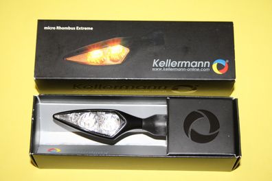 166.250 Kellermann Blinker Micro Rhombus Extreme schwarz VR/ HL neu FR RL new