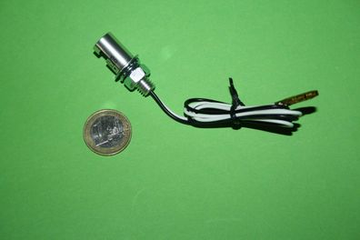 Mini LED Kennzeichenleuchte Nummernschildleuchte 12V klein rund sehr hell Chrom