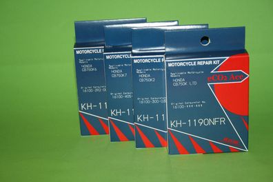 4x Keyster KH-1190NFR Reparatursatz Vergaser Honda CB750 CB750K Bj 78-79 JH2RC01