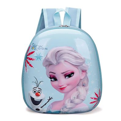 Kinder Elsa Sofia 3D Eierschale Rucksack Mädchen Backpack Schultasche 25x7x29cm