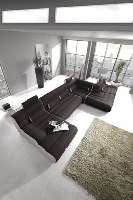 Modulsofa Elements Nine XXL Sofa Couch Wohnlandschaft Designersofa