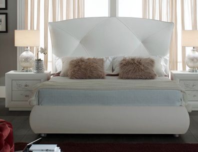 Italienisches Doppelbett Camilla in Weiß