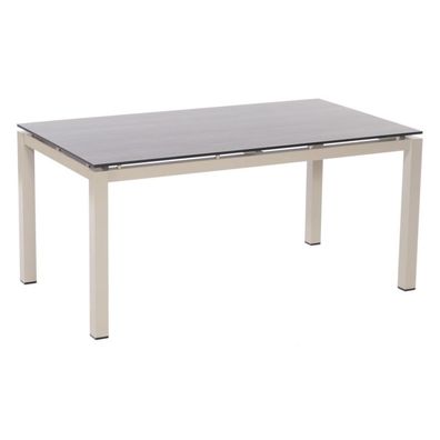 Sonnenpartner Gartentisch Base 160x90 cm Aluminium champanger Tischsystem