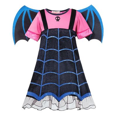 Kinder Vampirina Cosplay Kostüm Anzüge Funny Kleid Flügel Cloak puppe Outfit