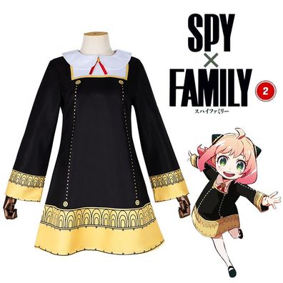 Damen SPY×FAMILY Anya Forger Cosplay Kostüm erwachsen Anime Kleid Set