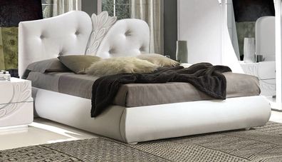 Italienisches Doppelbett 160x200 cm in Iris in Weiß