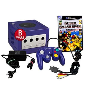 Gamecube Konsole Lila Purple (B-Ware) #20B + original Controller + Spiel Super ...