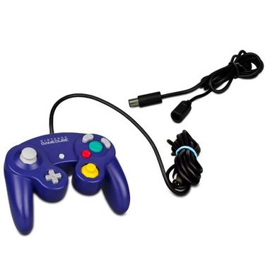 Original Nintendo Gamecube Controller Lila Purple + Controller Verlängerung