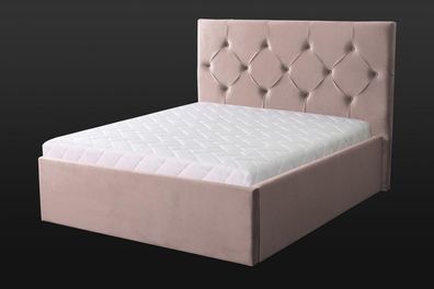 Luxus Schlafzimmer Bett Doppelbett Textilbett Stoffbetten Möbel Einrichtung