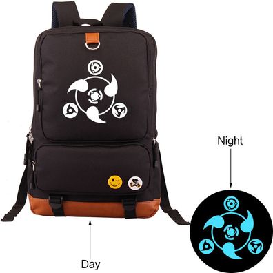 Anime Naruto Leuchtend Rucksack Herren Damen Schultasche Paar Backpack 29x13x44