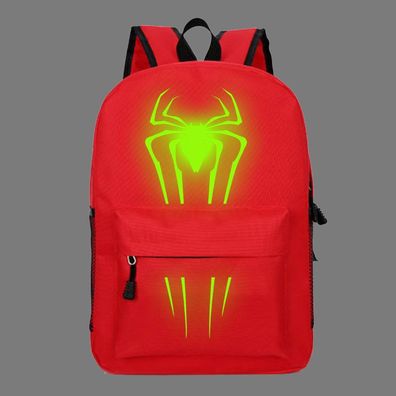 Persönlichkeit Spider Man Leuchtend Rucksack Damen Reise Backpack 30x12x40cm