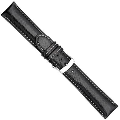 Uhrenarmband Leder Schwarz Herzog Madrid Premium 20882S