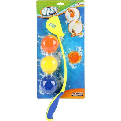 Toi-Toys - SPLASH Splashbälle 3 Stück inkl. Ballschleuder Wasserspielzeug Bälle