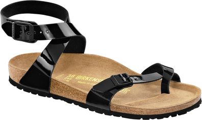 Birkenstock Zehensteg Yara BF Lack schwarz 013923