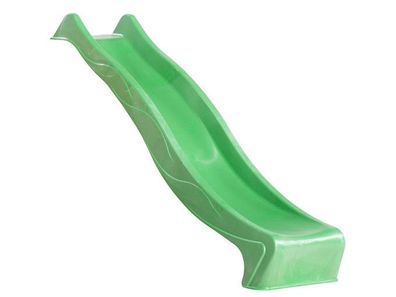Wellenrutsche apfelgrün 230cm für Spielturm Anbaurutsche Schaukel Wasserrutsche