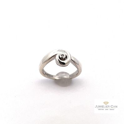 Pierre Cardin Ring mit Brillant 0.01 ct in Silber 925er