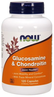 Glucosamine & Chondroitin, with Trace Mineral Concentrate - 120 caps