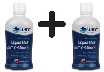 2 x Liquid Multi Vitamin-Mineral, Berry -887 ml.