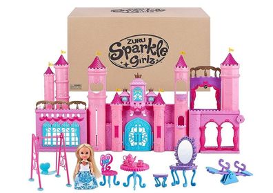 Glitzeez Kingdom Castle Schloss Kinder Puppenhaus Puppenschloss Spielset mit Puppe