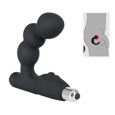 Silikon Prostata-Vibrator 3 Kugeln groß Männer P-Punkt extrem Sexspielzeug "Bead
