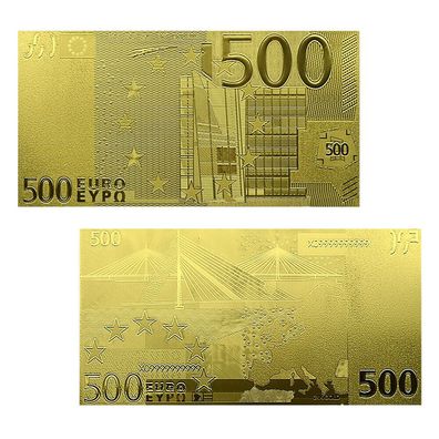 500 Euro Banknote Europa Gold Plated schönes Souvenier (CM432)