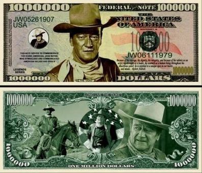 John Wayne -schein 1 Million Souvenier Dollar (CM438)