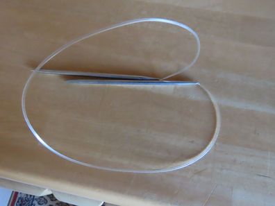 Rundstricknadel Gr. 5 ca. 80 cm Nadeln ohne Beschichtung