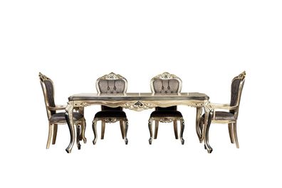 Art Deco Esstisch Tisch Barock Tische Esstische Holztisch 208x108 cm